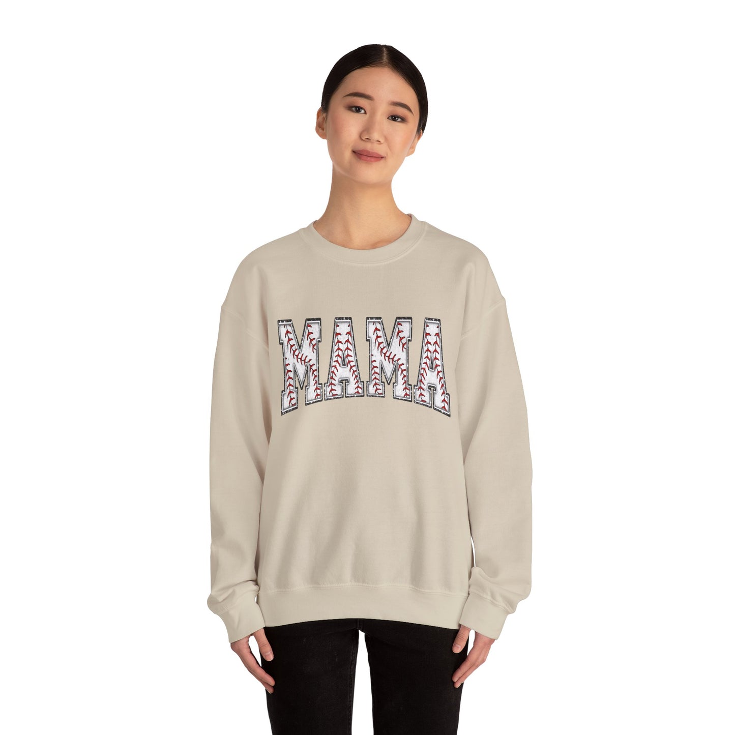 Baseball MAMA Crewneck Sweatshirt