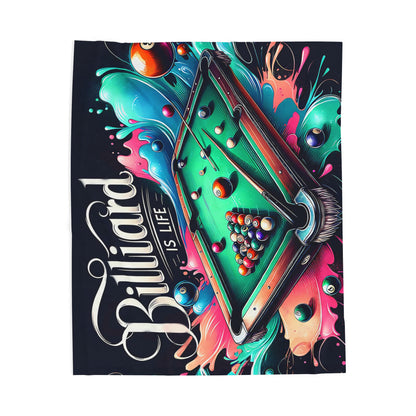 Billiards Is Life Plush Blanket