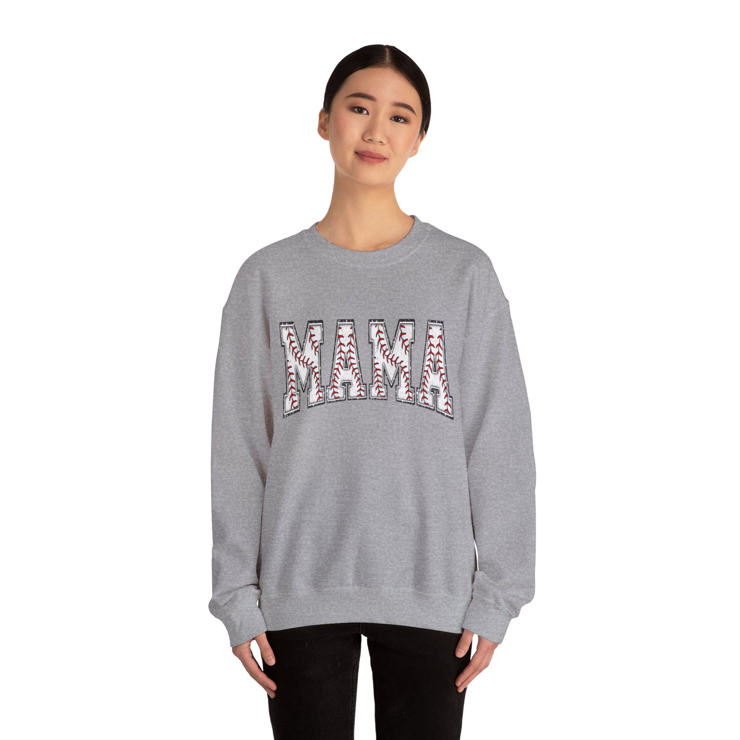 Baseball MAMA Crewneck Sweatshirt