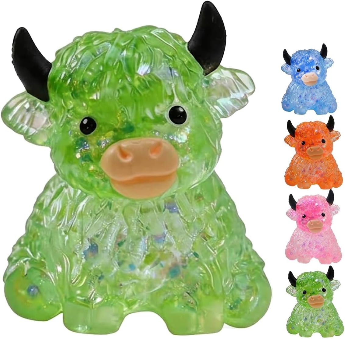 Glitter Highland Cow Squishy's