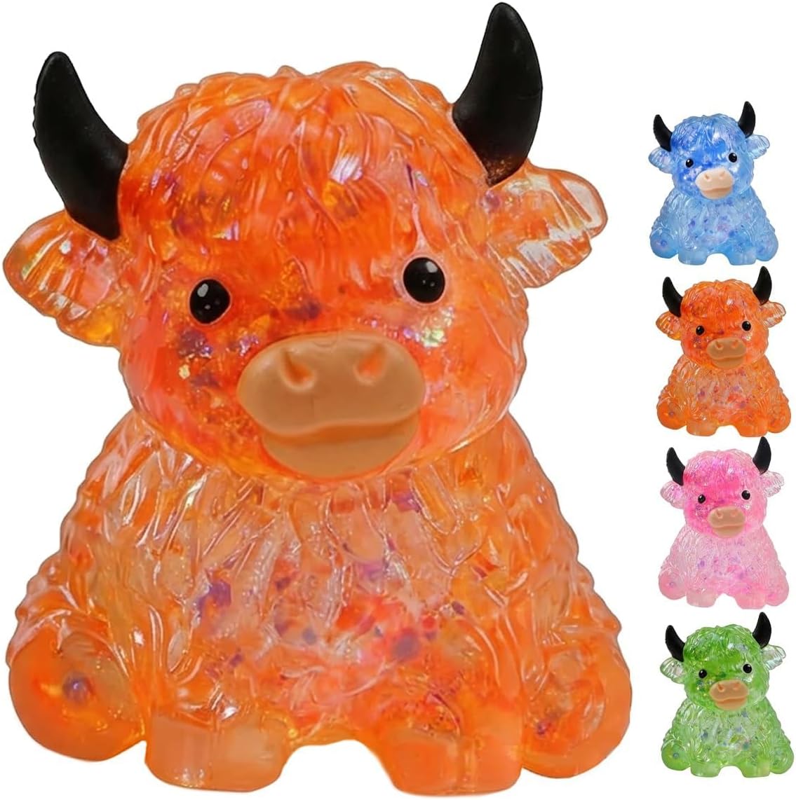 Glitter Highland Cow Squishy's